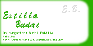 estilla budai business card